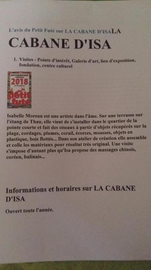 La Cabane D'Isa Sete Bagian luar foto